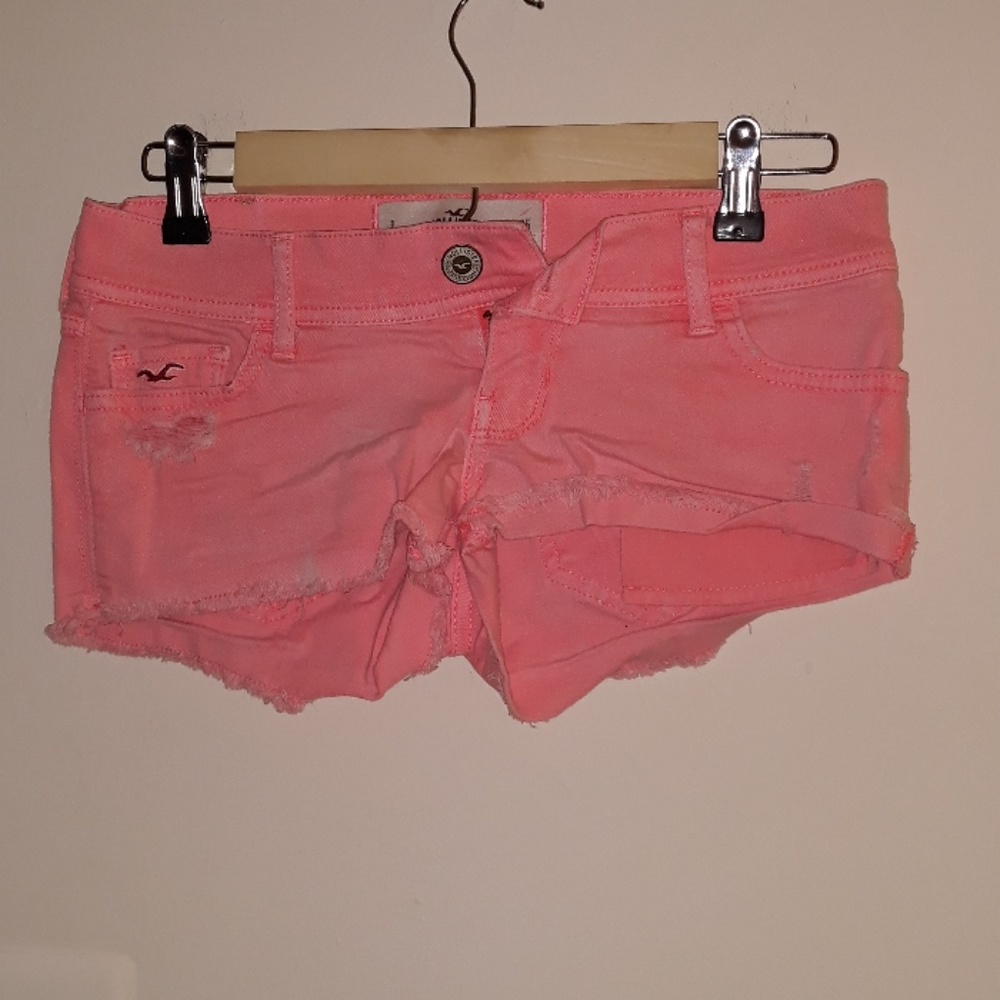 Hollister Pink Jeam Shorts
